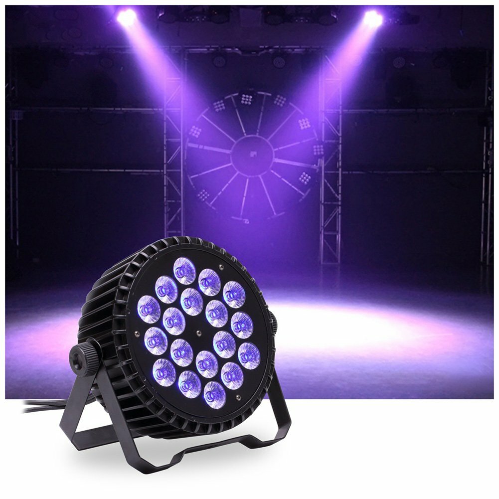 8PCS 270W 18 LED Stage Lighting RGBW Color Mixing DMX Club Disco Show Party Lamp
