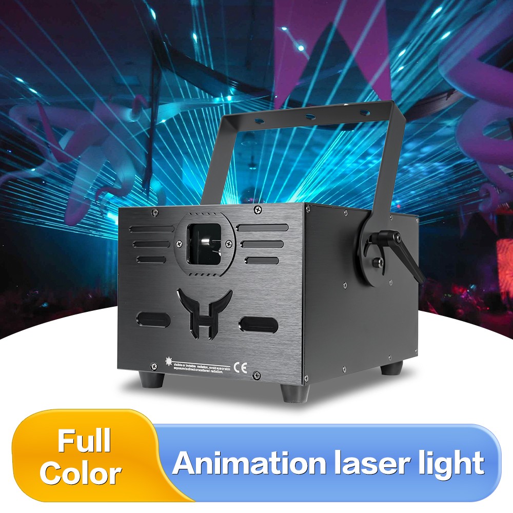 8W Full Color Animation Laser Light DMX APP Control RGB Wedding Effect Lighting