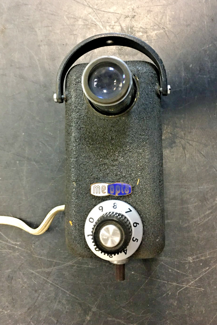 Meopta, Photographer Lamp Lights Spotlight Cast Iron, TURNS ON