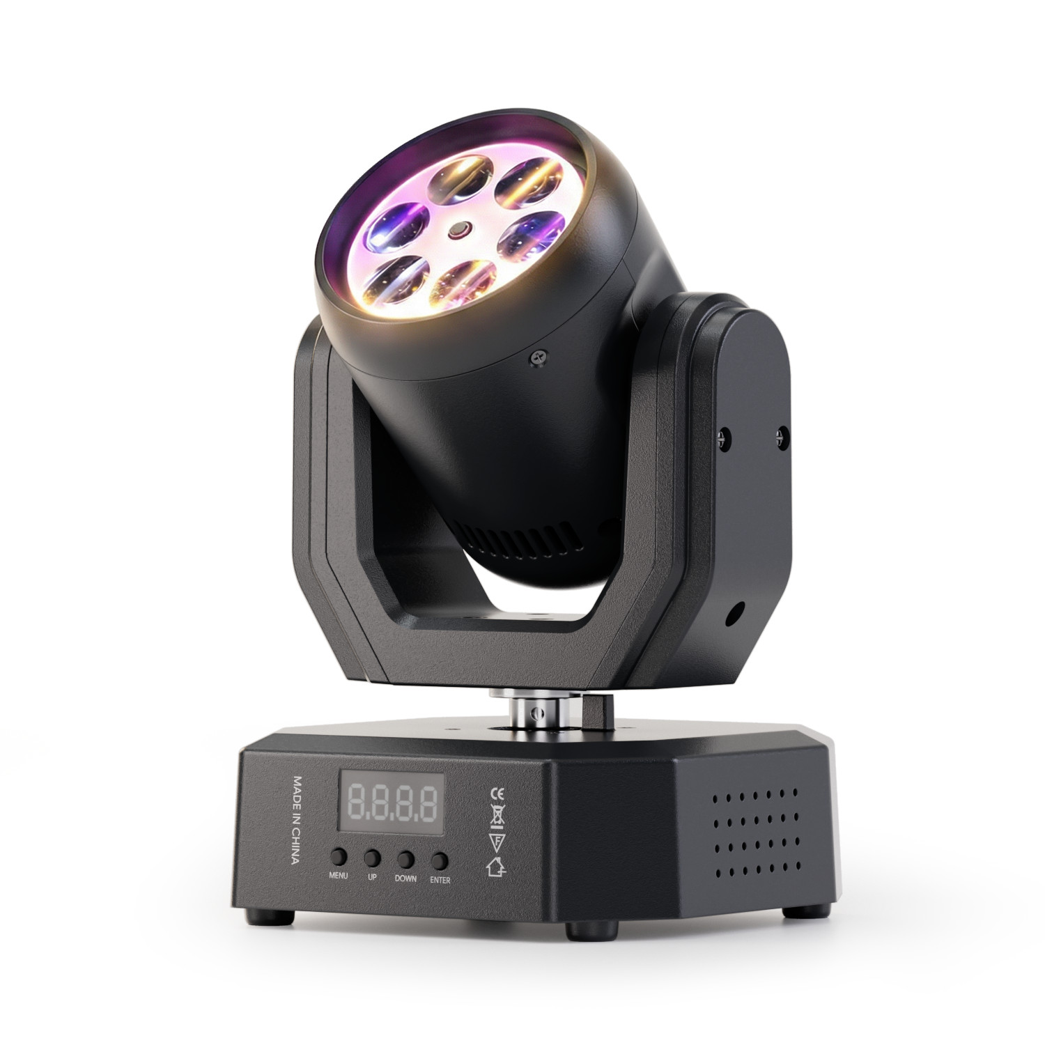 80W LED Mini Moving Head Stage Lighting RGBW DJ Spot Beam Bar Disco Party DMX