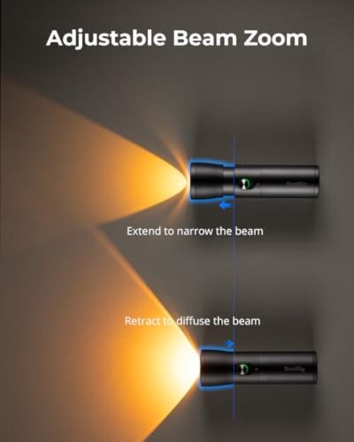 RGB LED Photography Flashlight, 7500mAh Aluminum Alloy Patterned 10W (RF10C)
