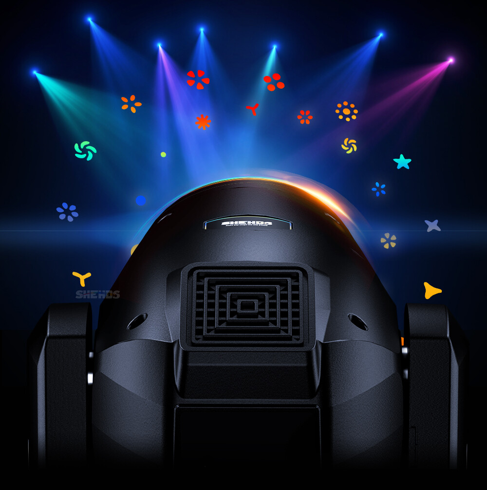 SHEHDS NEW Version Sharpy 230W Beam Moving Head Lighting Rainbow Frost effect
