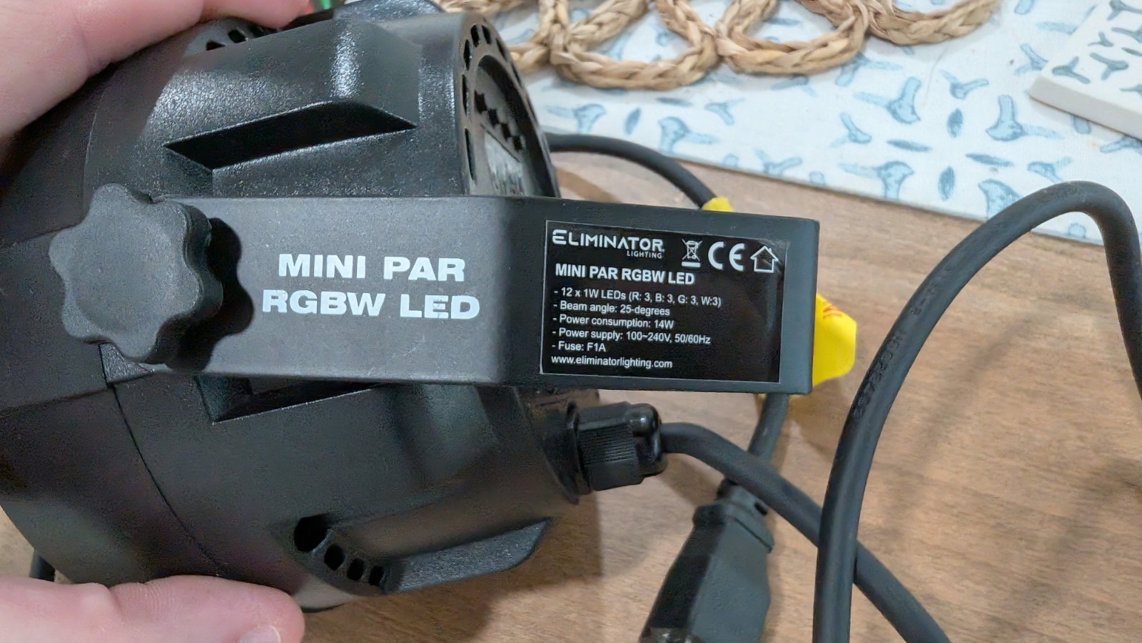 Eliminator Mini Par RGBW LED DMX Par Wash Light For DJ/Stage/Clubs/Bars/Events