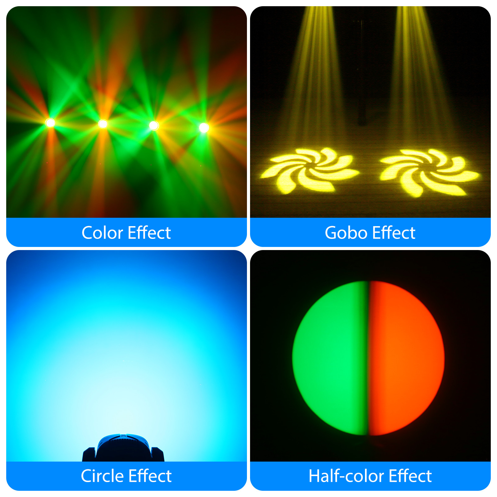 150W Beam Spot LED Moving Head Gobos Stage Light DMX512 Disco DJ Party Lighting