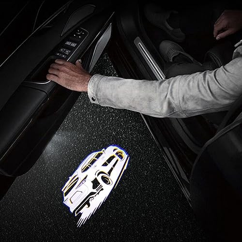 2 PCS LED Car Door Logo Lights for Highlander xu70 2020-present-white