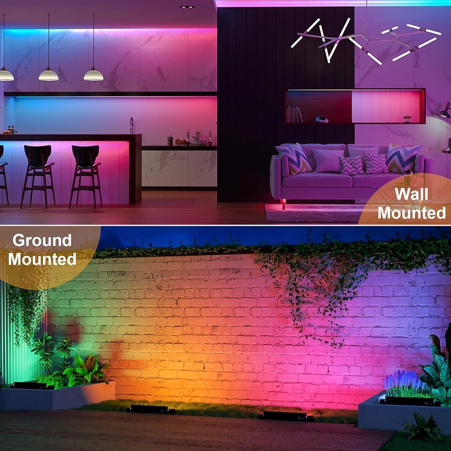 RGB LED Wall Washer Light Waterproof RGB Stage Lighting Bar with Remote Control