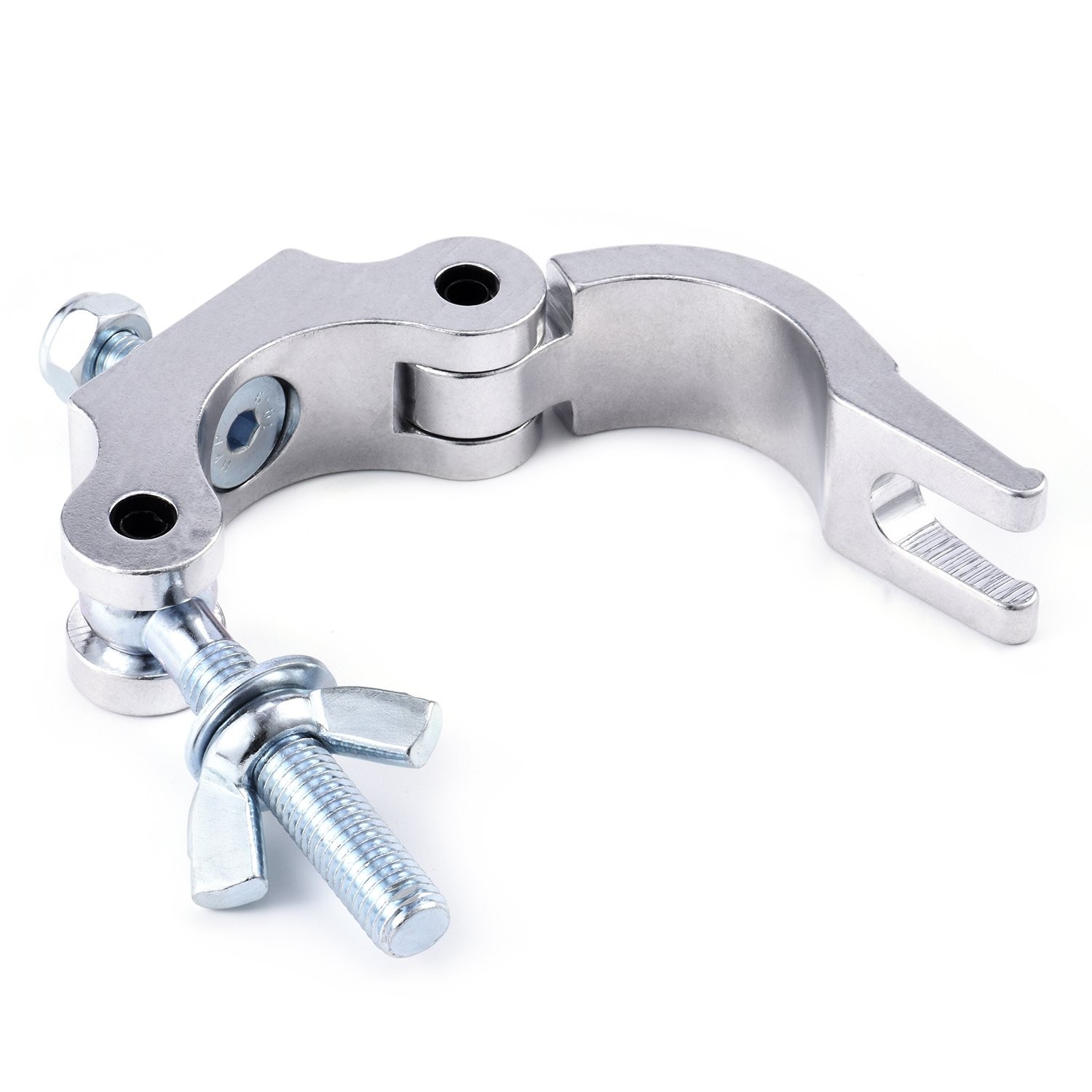 4 Pack Silver Heavy Duty 660 lb Aluminum Alloy DJ Light Truss Clamps 1.5-2.0″