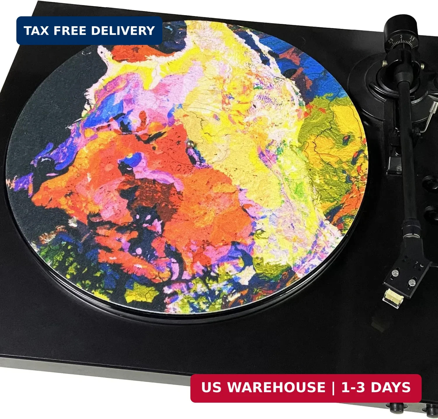 3mm Turntable Mat, Slipmat Anti-Static for 12 Inches LP Vinyl Record