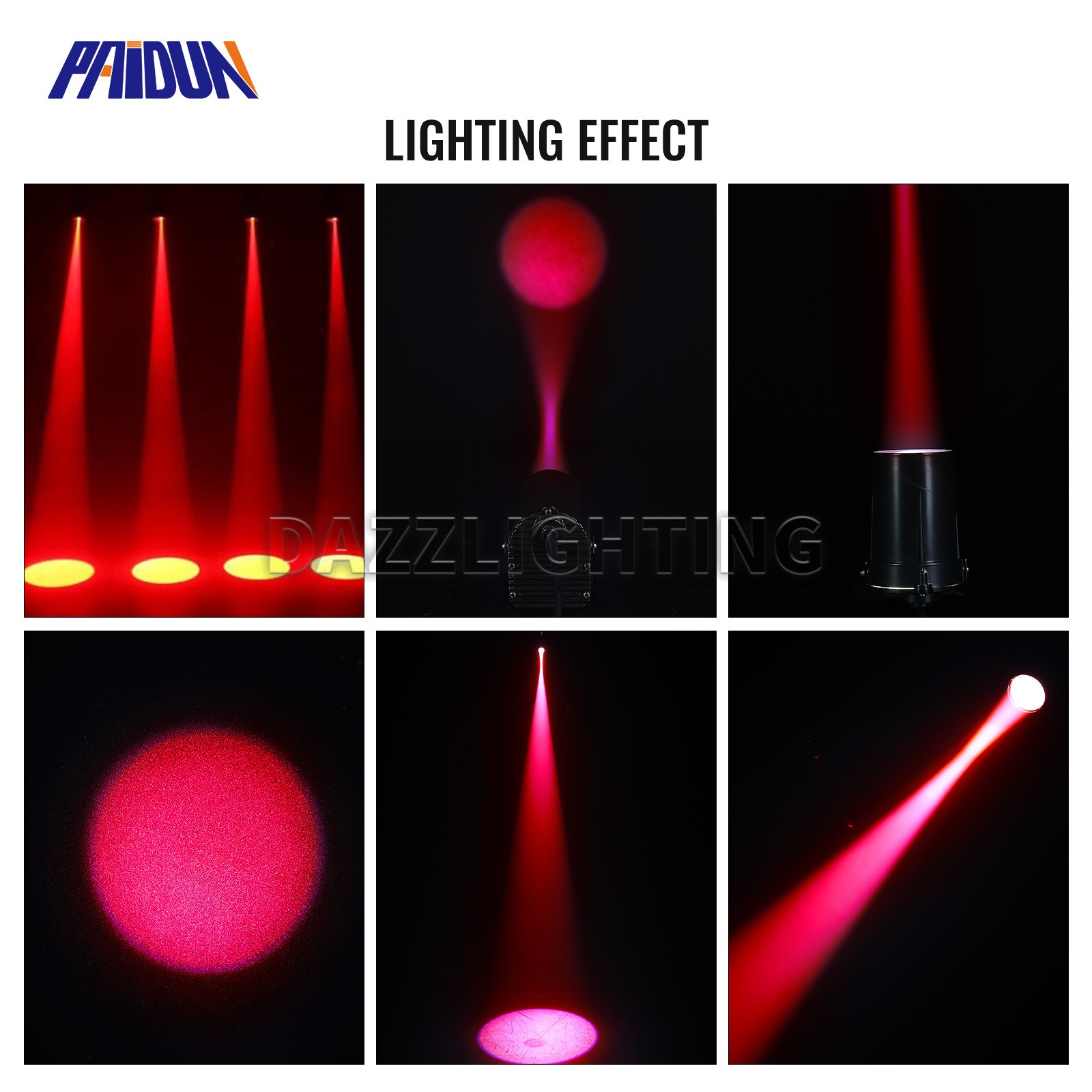 PAIDUN LED Pinspot Light DJ Disco Bar Club Party Spotlight Mirror Ball Lighting