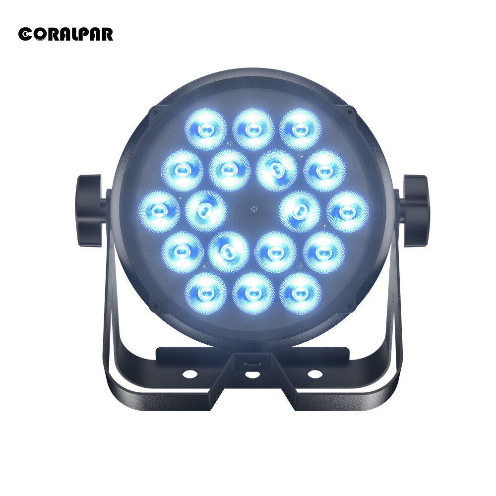 SHEHDS Upgrade version LED Flat Par 18x12W Waterproof IP65 Outdoor RGBWA+UV 6in1