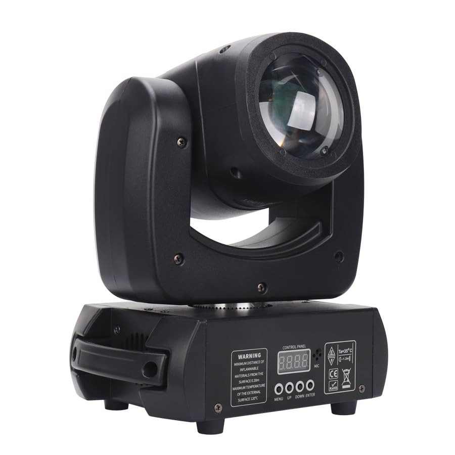 Ouzisg LED 120W Beam DMX Stage Light with 8 Colors 8 Gobos Rotating Prism Eff…