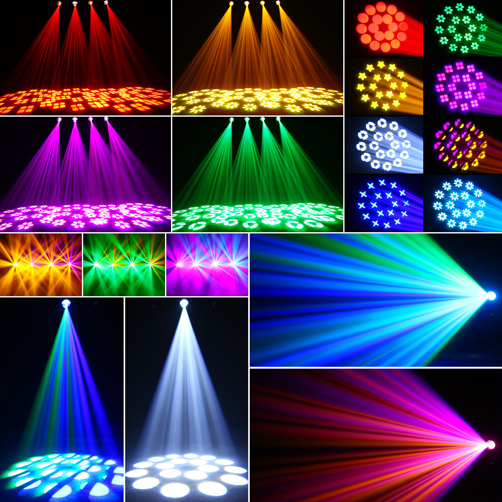 150W 6+12 Prism Moving Head Lights 8 GOBO 8 Colors Beam Stage Light for DJ Party