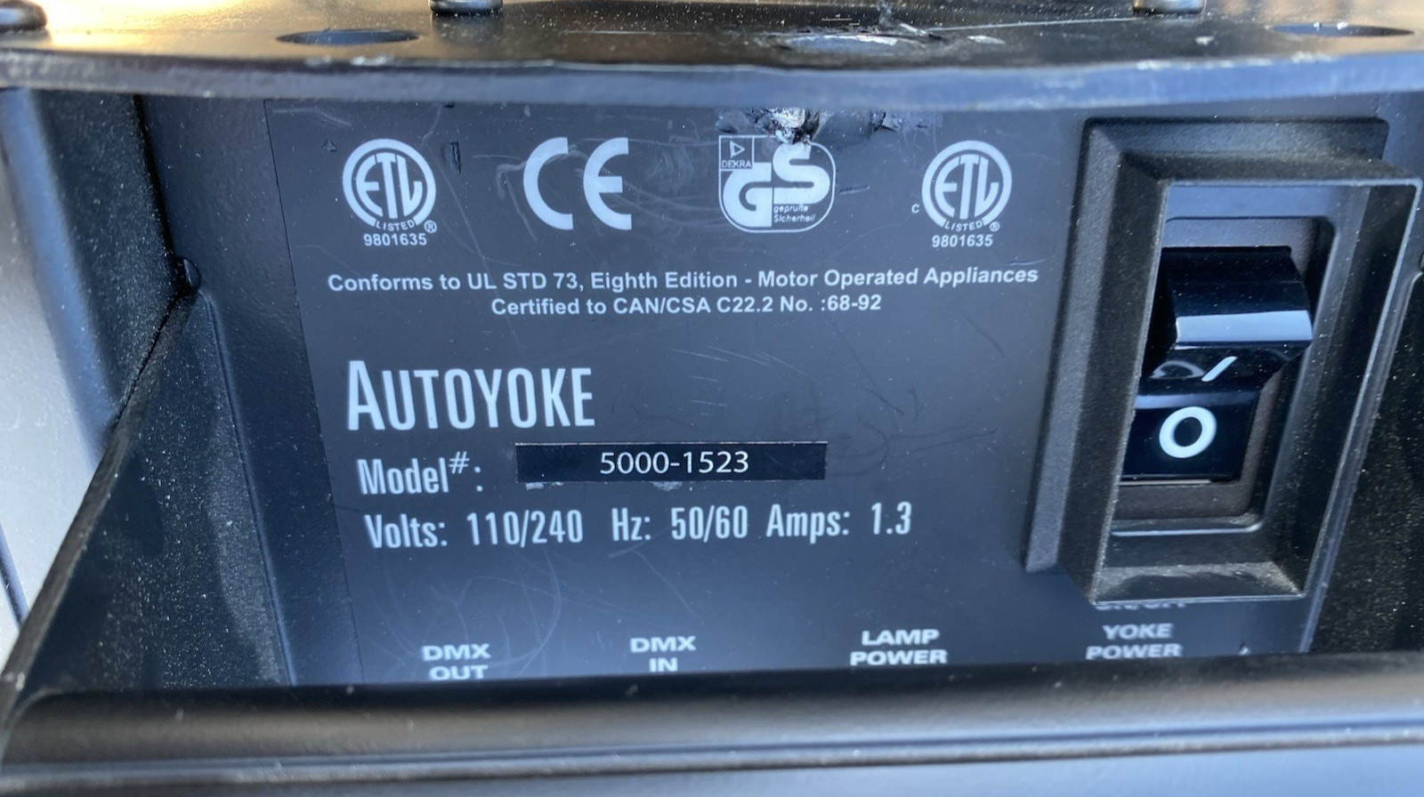 LOT OF 4 AUTOYOKE 5000-1523 City Theatrical AutoYoke for Source Four Leko
