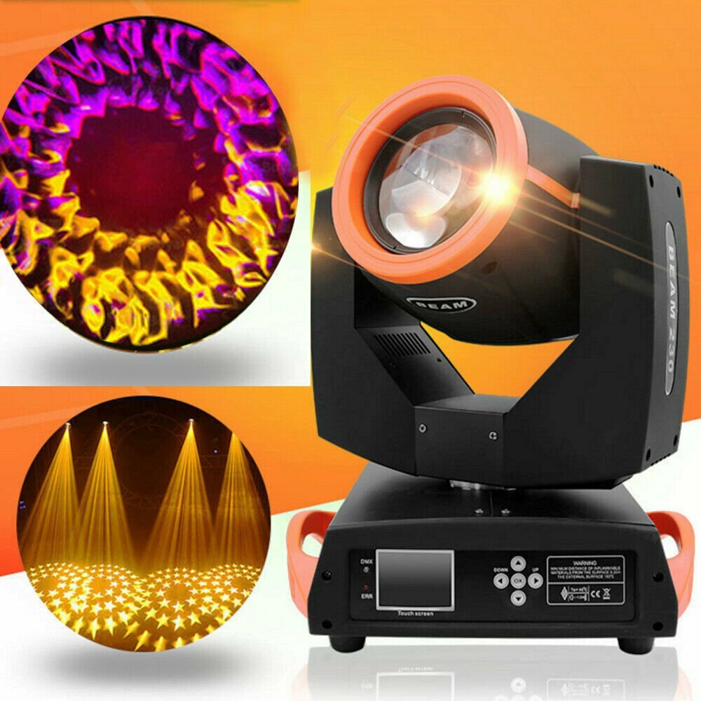 230W 16CH DMX512 7R Zoom 16+8 Prism Beam RGBW Moving Head Stage Light Gobos Lamp