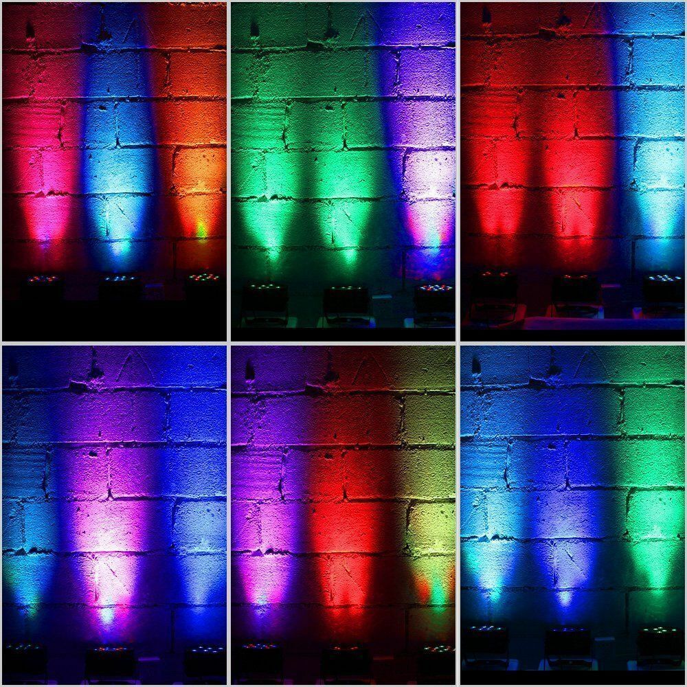 8PCS RGB Stage Light PAR 80W 36 LED Color Mixing Beam DMX Party Disco DJ Light