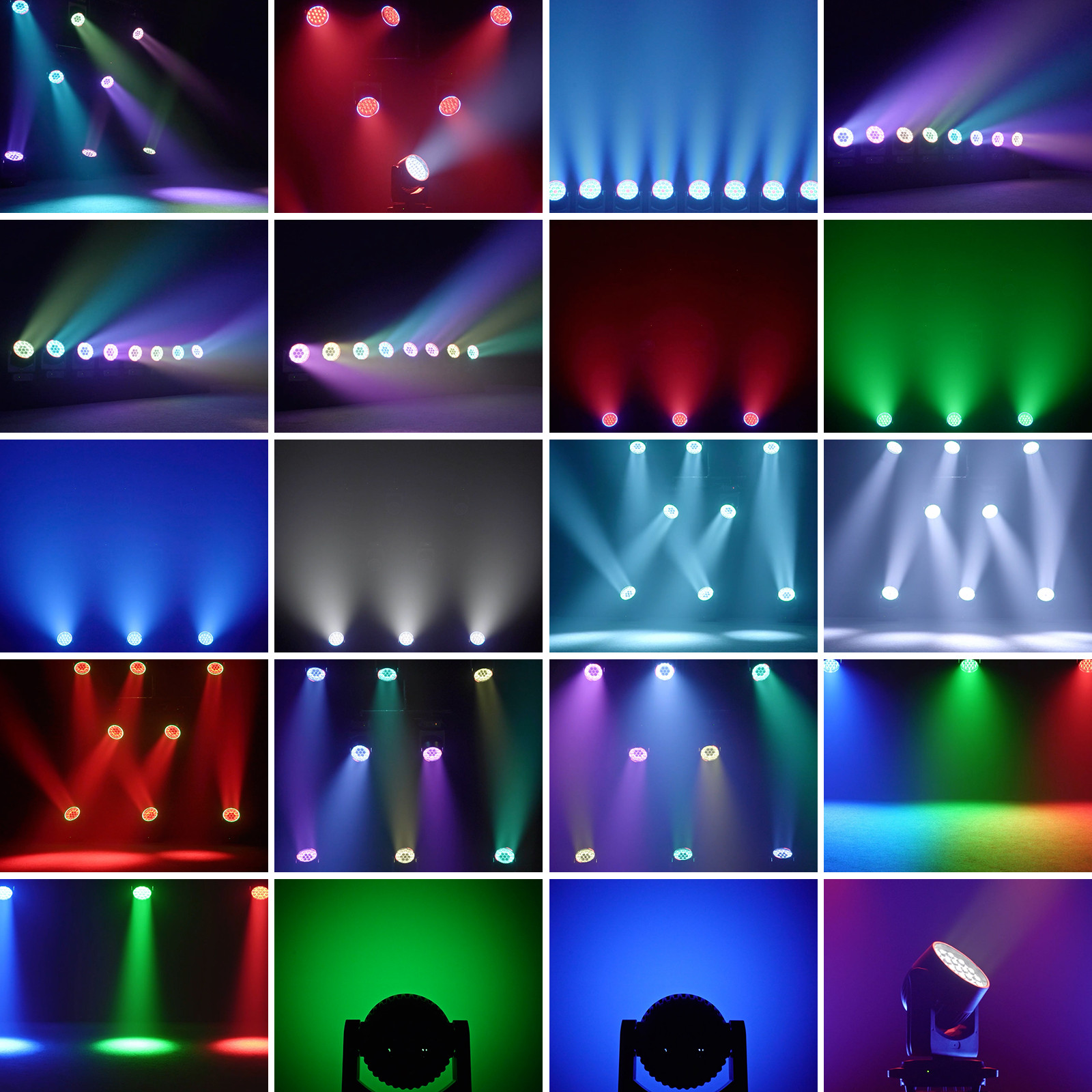 LED 19x20W Zoom Moving Head Stage Light RGBW DMX Beam Wash Lighting DJ Disco Bar
