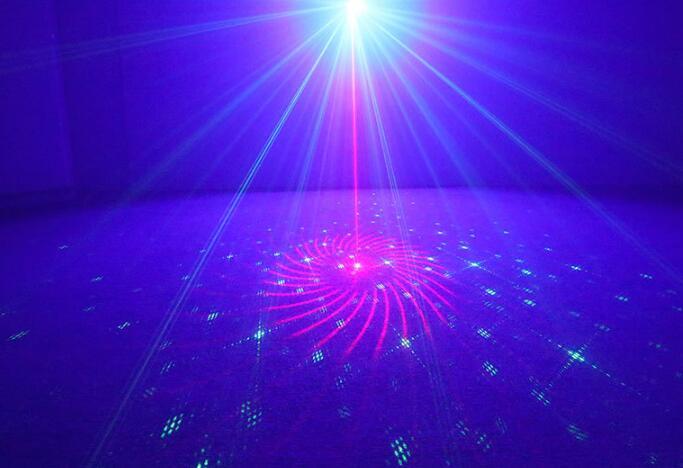 Red Green Blue Laser Indoor Christmas Party Event Decor Light 24 Patterns stage