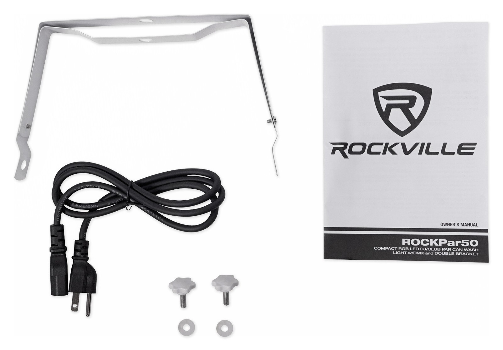 Rockville RockPAR50 LED RGB Compact Par Can DJ/Club/Stage DMX Wash Light – White