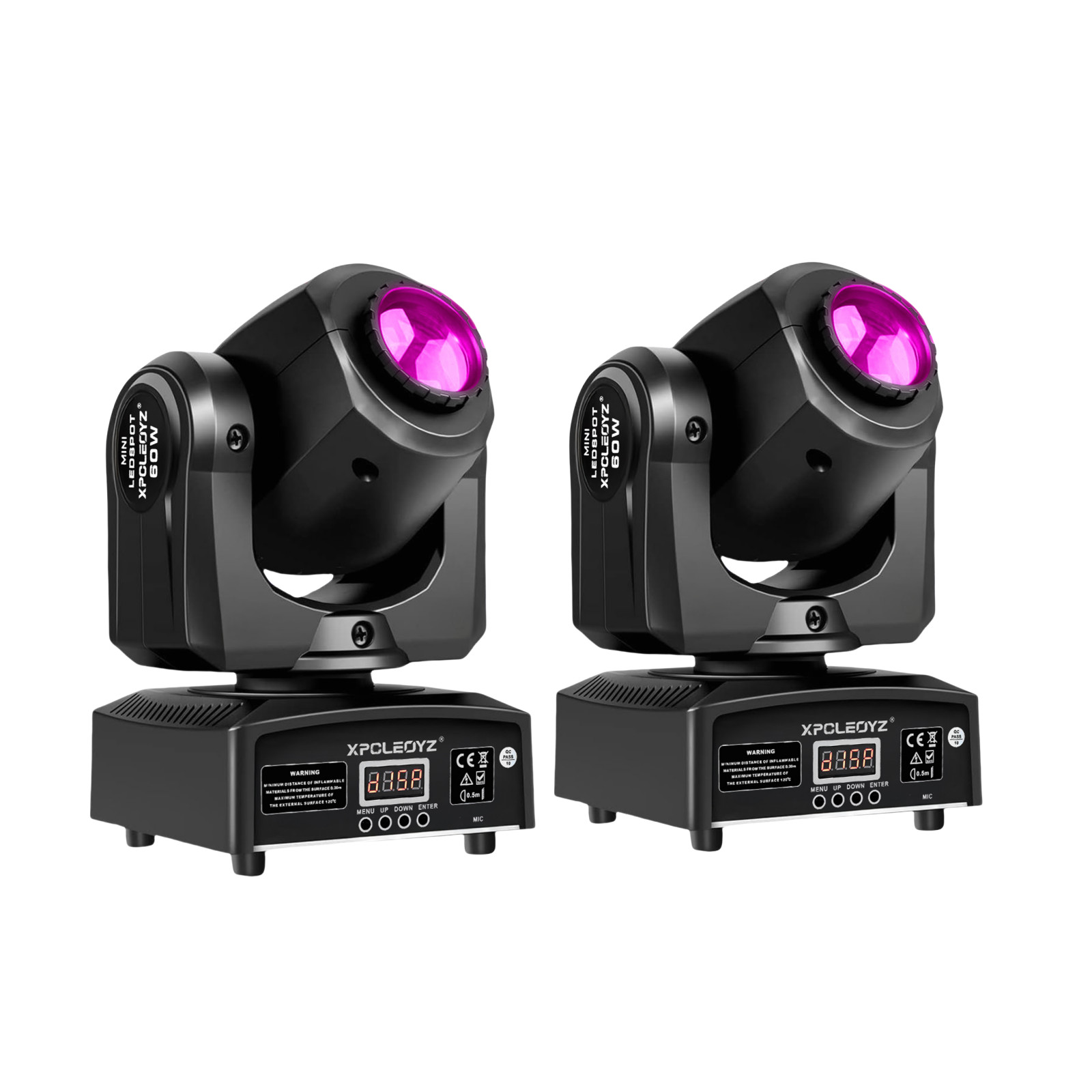 Stage lighting: Moving head lights, 8 patterns, 8 colors, 11 channels, 2 sets, 6