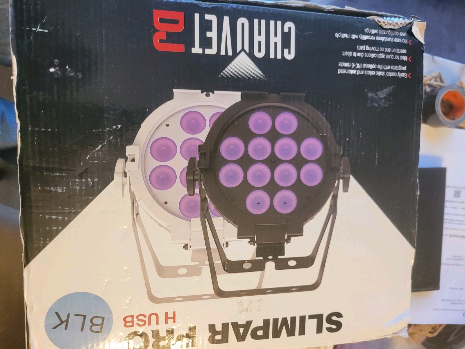 CHAUVET DJ SLIMPARPROHUSB SlimPAR Pro H USB, Black