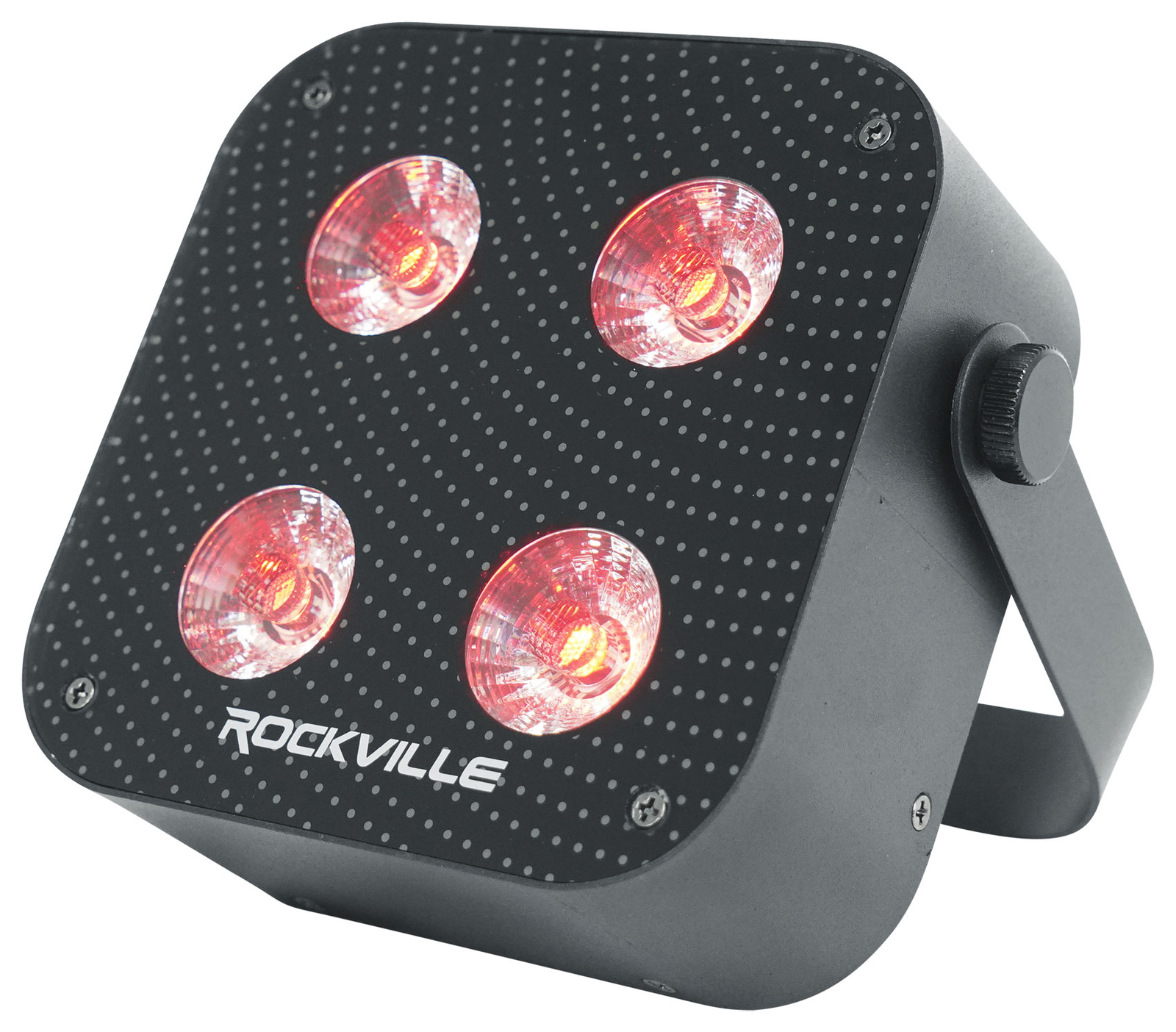 (8) Rockville MINI RF4 V2 Black DJ/Party Wash Lights+RF Remote+APP+Wireless DMX