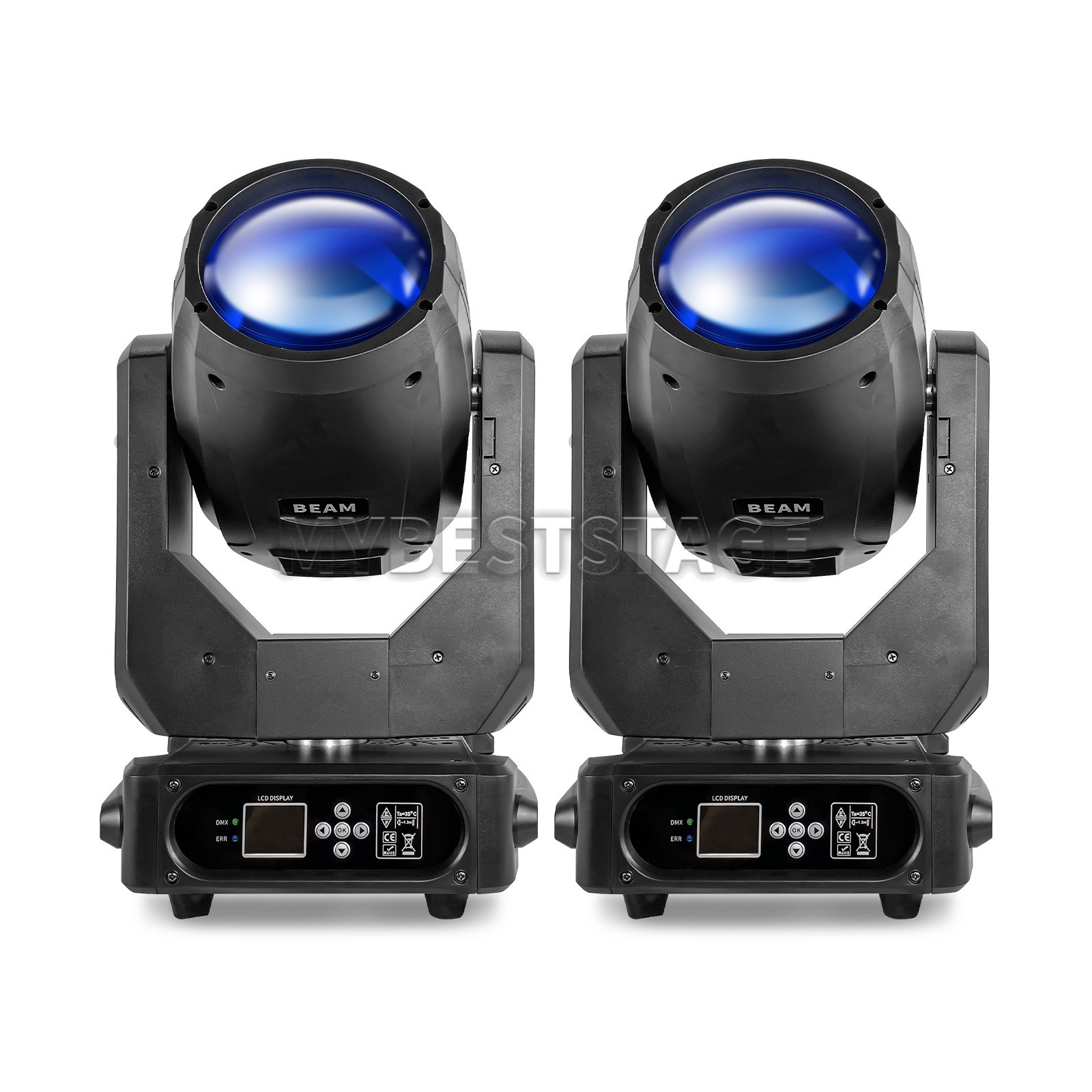 PAIDUN Set of 2PCS 230W 7R Sharpy Beam Moving Head Light DMX Spot Stage Lighting