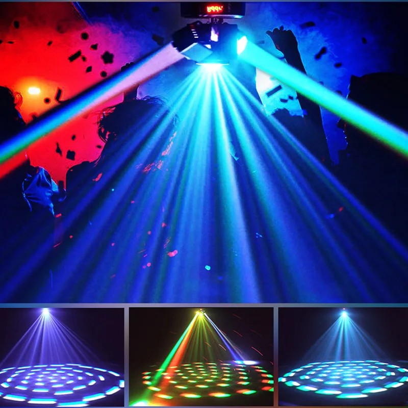 KTV Laser Light RGBW LED Moving Head Disco Stage Lighting Beam DMX512 Party DJ