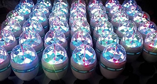 YouOKLight 3-Pack E26 Full Color Rotating Lamp LED Strobe Bulb Multi changing…