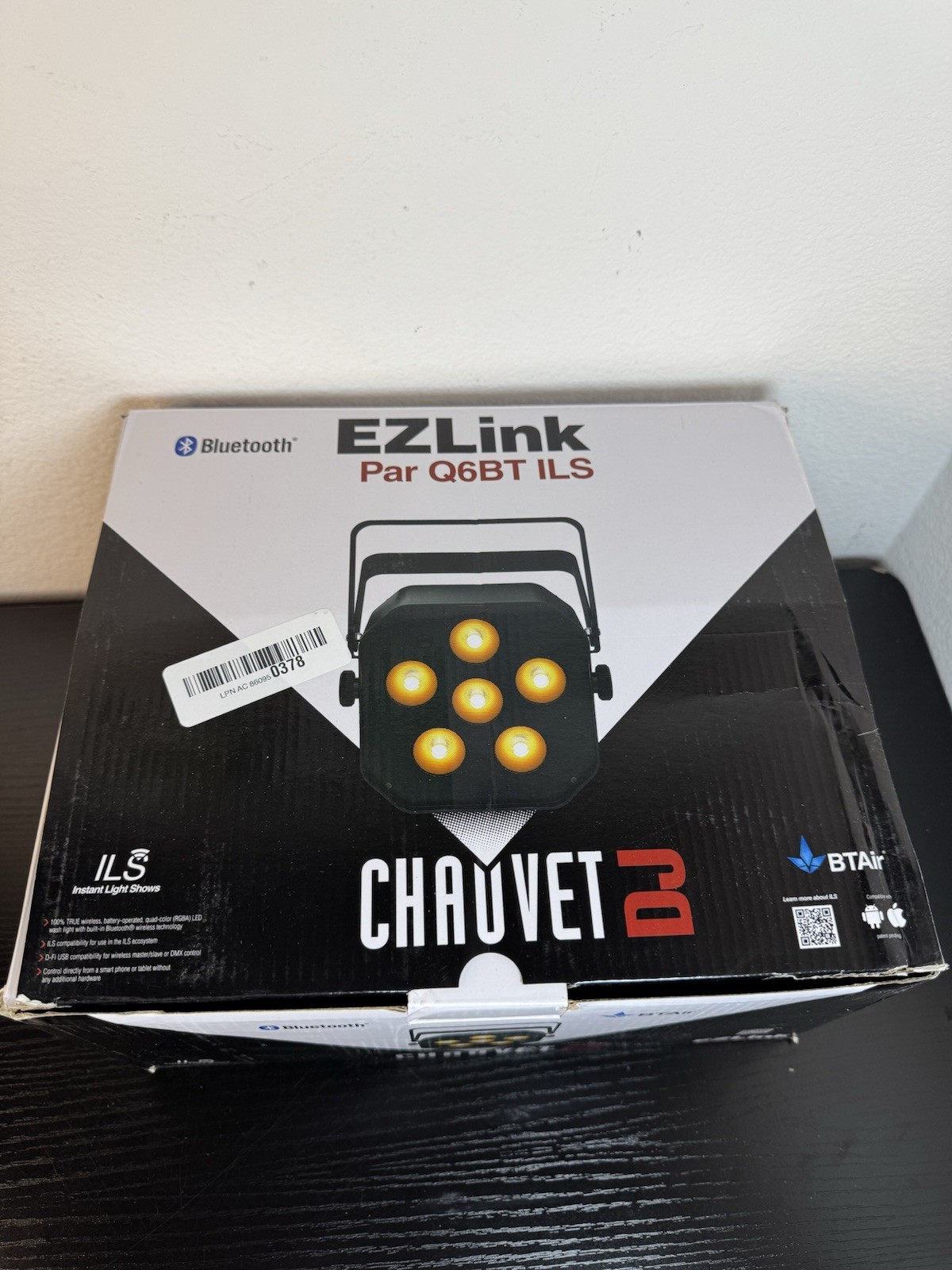 CHAUVET DJ EZlink Par Q6BT ILS Quad-Color RGBA Wireless Wash Par Light