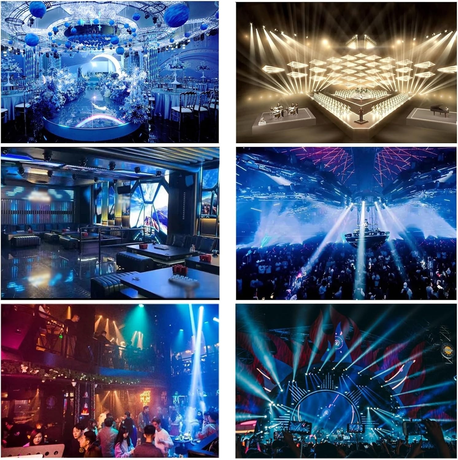 MGL DJ Stick Effect Light RGB LED Strobe Stage Laser Projector Remote Control
