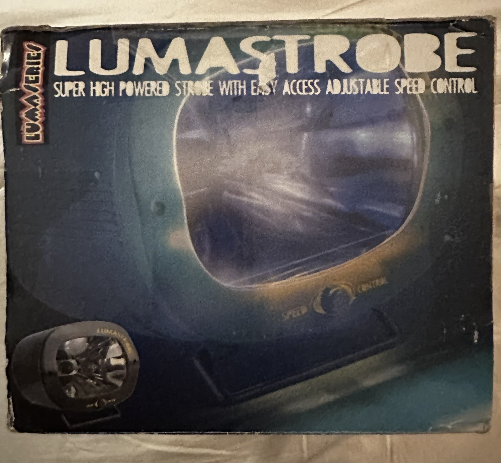 Lumastrobe Strobe Light Multi Color Adjustable Speed Halloween Dance Party