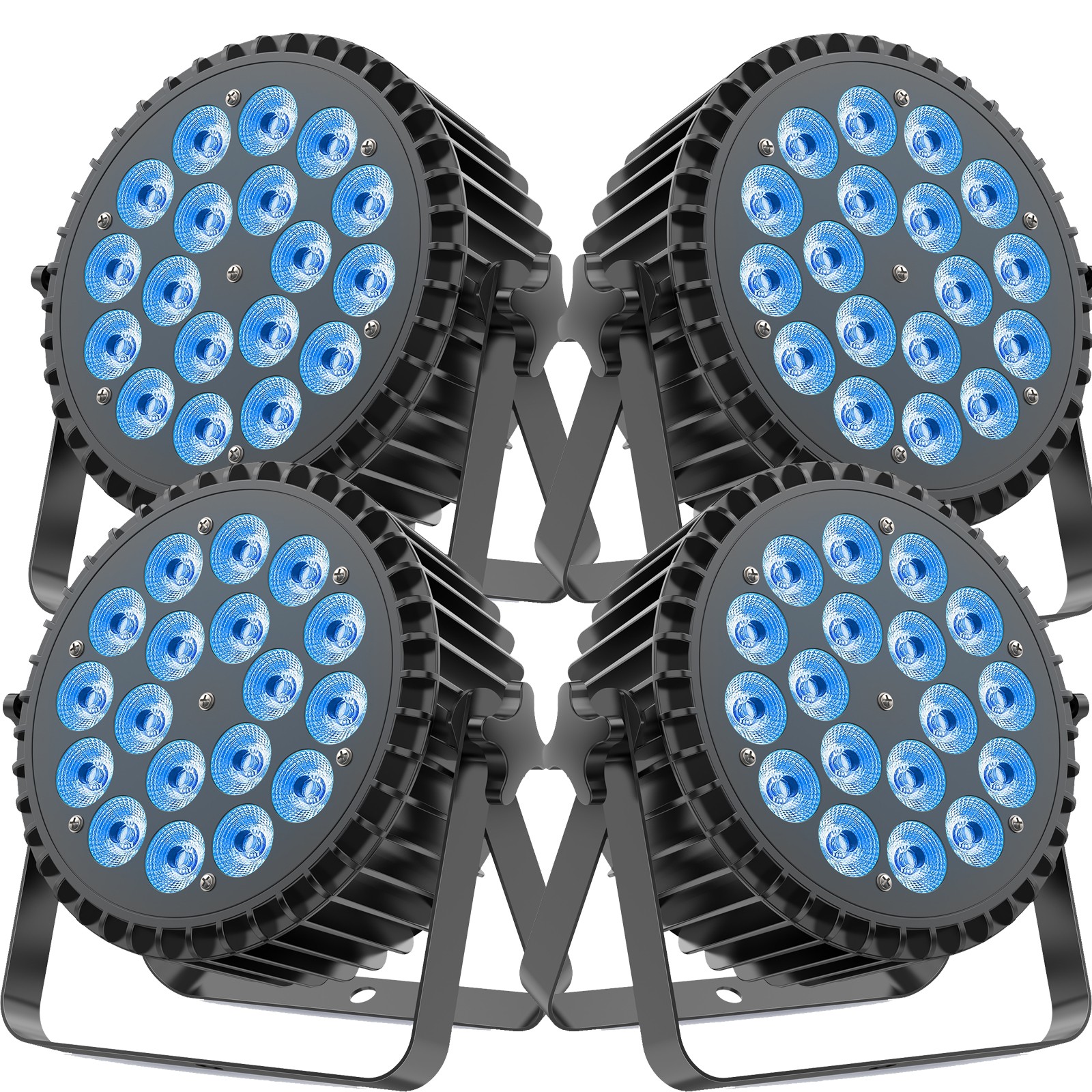 270W UV Par Light Stage Light RGBW 18LED Beam DMX512 DJ Disco Party Show W/ Case