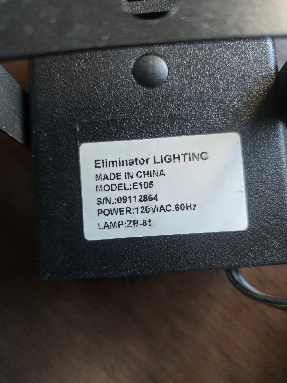 Eliminator Lighting E105 Mini Strobe Light DJ Party Lot of 2 Tested Working
