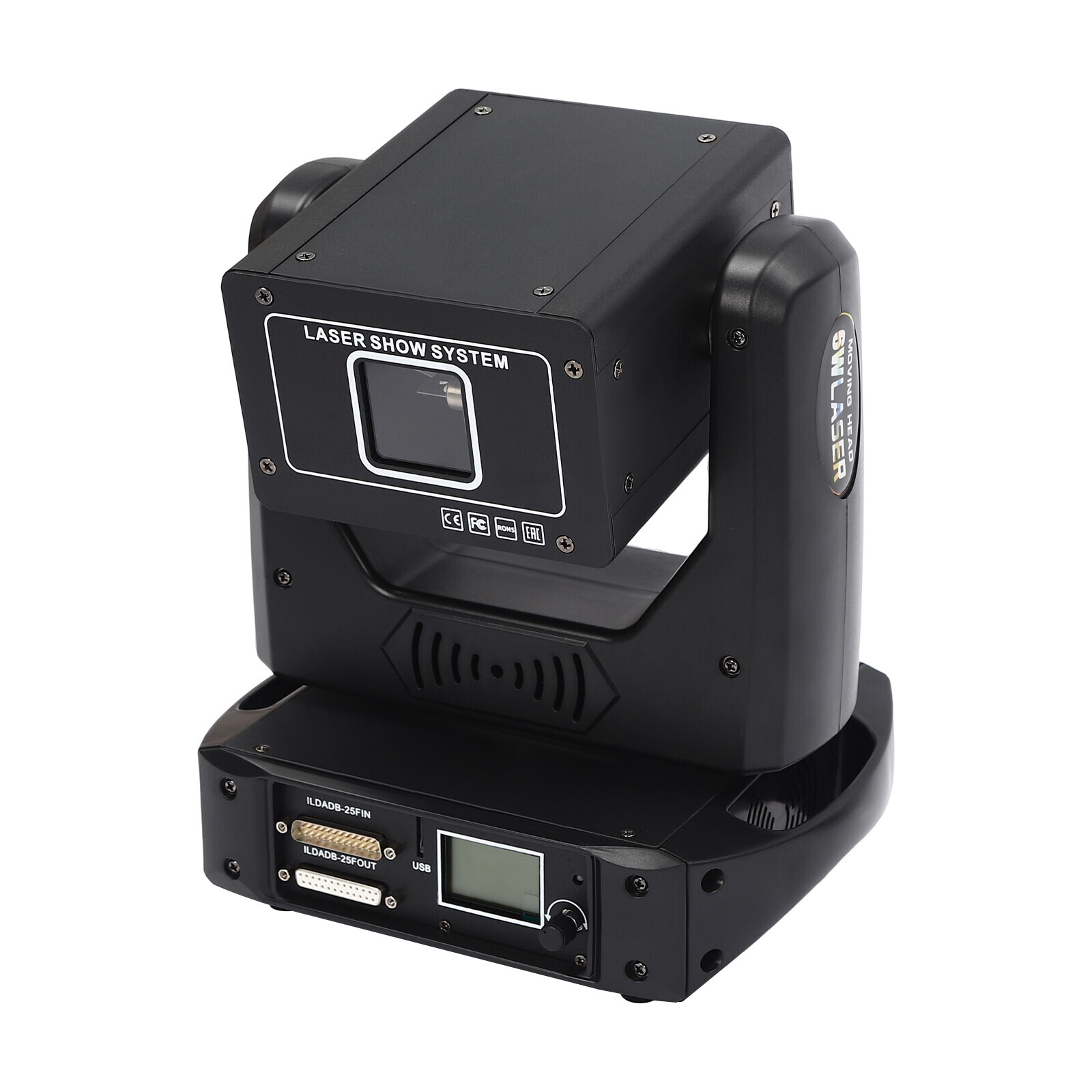 6W Laser Moving Head Stage Light RGB DJ Lighting Beam DMX Stage Lighting Effect