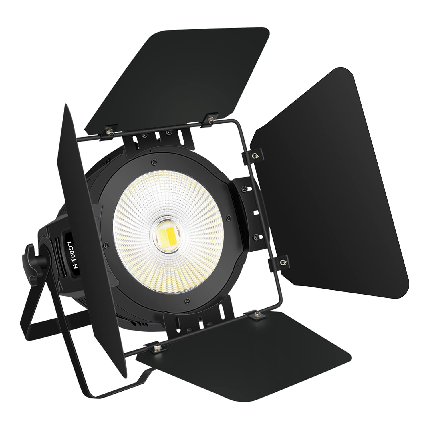 Stage Lights with Barn Doors, 100W COB LED Spotlights Warm White & Cold White Pa