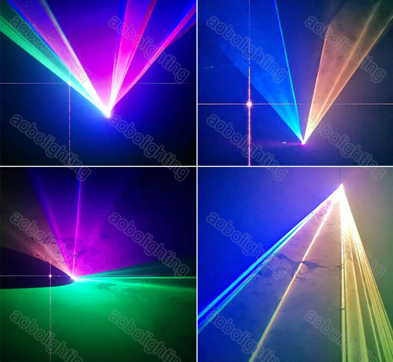 500mW RGB Full Color Line Laser Light Night Club DJ Disco Party Beam Stage Light