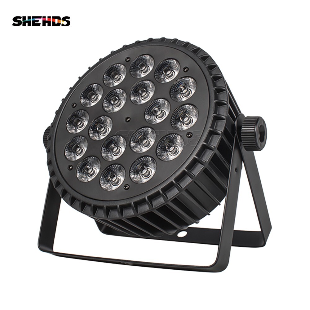 8PCS LED 18x18W Par Can Stage Light DMX RGBW UV Disco Show DJ Lighting Alu Shell