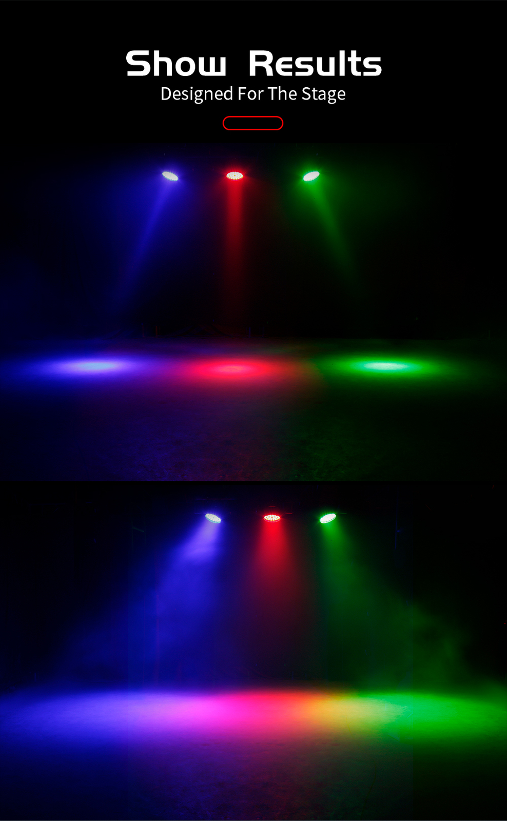 2PCS 36x18W LED RGBW+UV Wash Zoom Beam Moving Head Lighting with Flightcase DJ