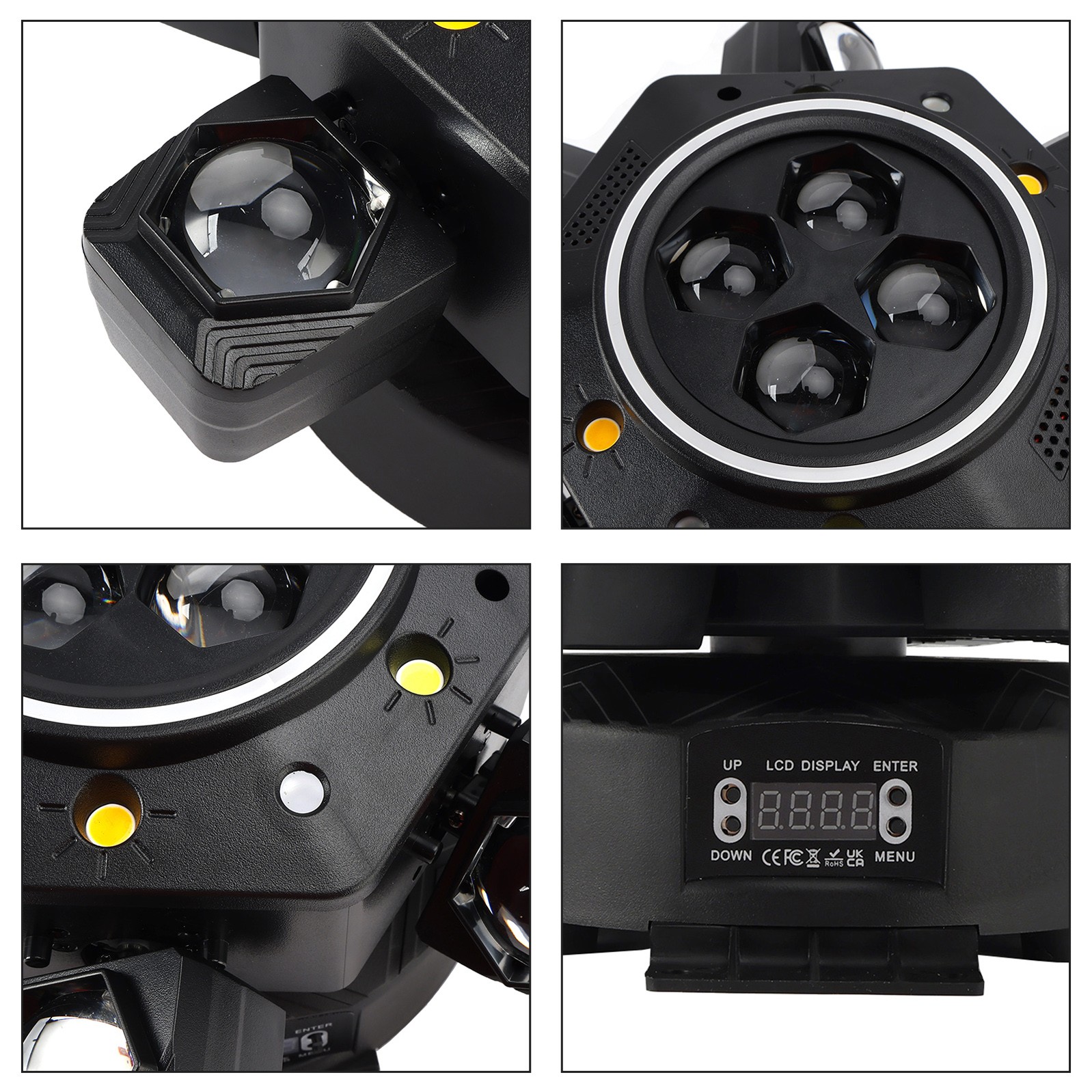 10 LED RGBW Moving Head Strobe Light Laser Stage Lighting Beam DMX Disco DJ