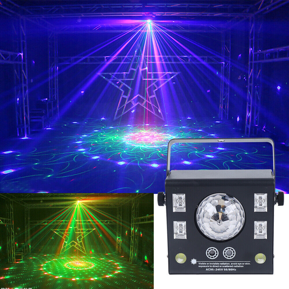 DMX RGB Stage LED Light Lighting Laser Strobe Beam Disco DJ KTV Party Projector
