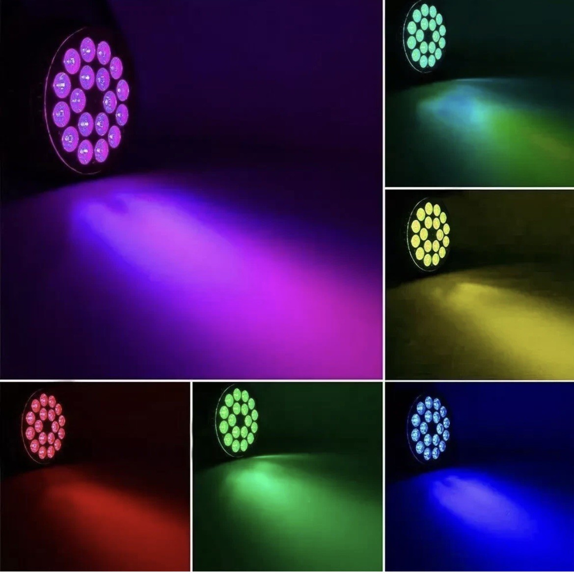 4PCS 18x18w RGBWA UV Par Lighting LED DMX Stage Light For DJ Disco Party Show