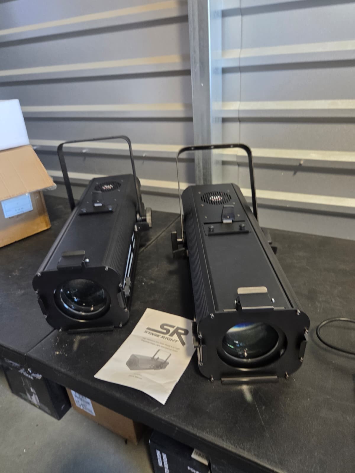 Monoprice 200W COB LED Ellipsoidal White With Gobo Holder 3 Channel DMX Control,