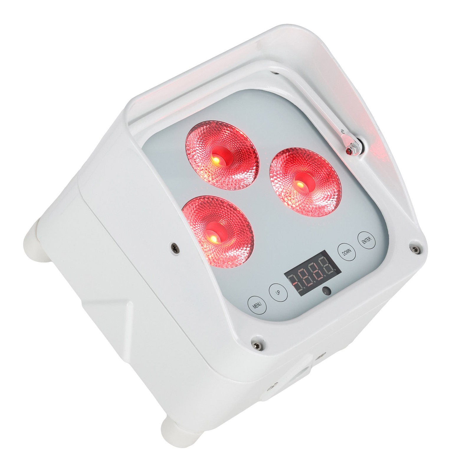 Rockville WET PAR 50 White Waterproof Battery DJ Light+Wireless DMX+RF Remote