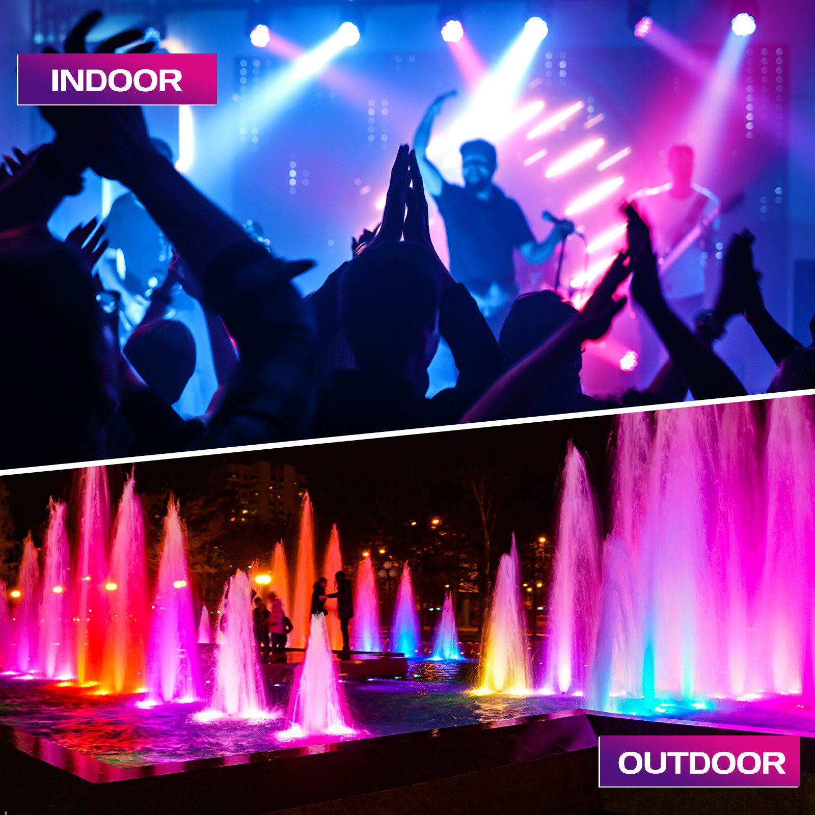 18X15W LED Par Light IP67 Waterproof DMX RGBW Outdoor Party Lights DJ Disco Show