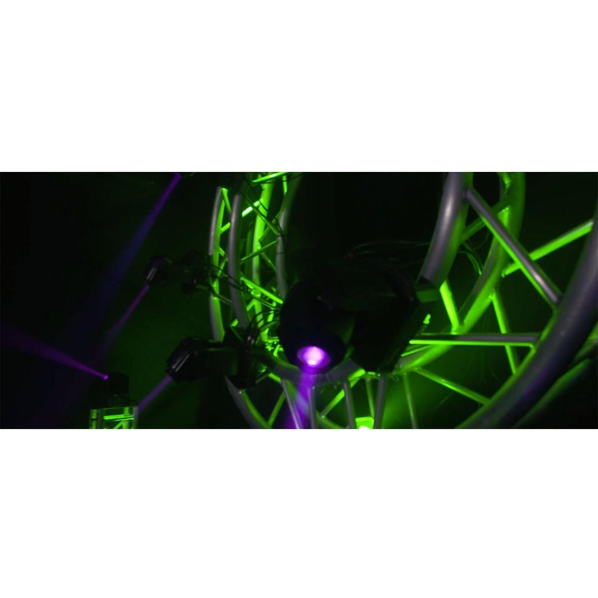 Chauvet Intimidator Spot 110 Compact LED Moving Head Beam Gobo DMX DJ Light Pair