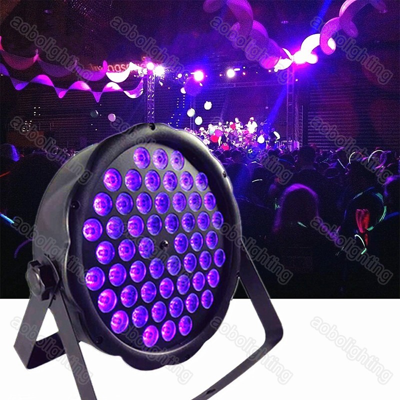 Club DJ Stage Light Dmx512 UV Purple 54 LED Par Stage Lighting Disco Bar Par Can