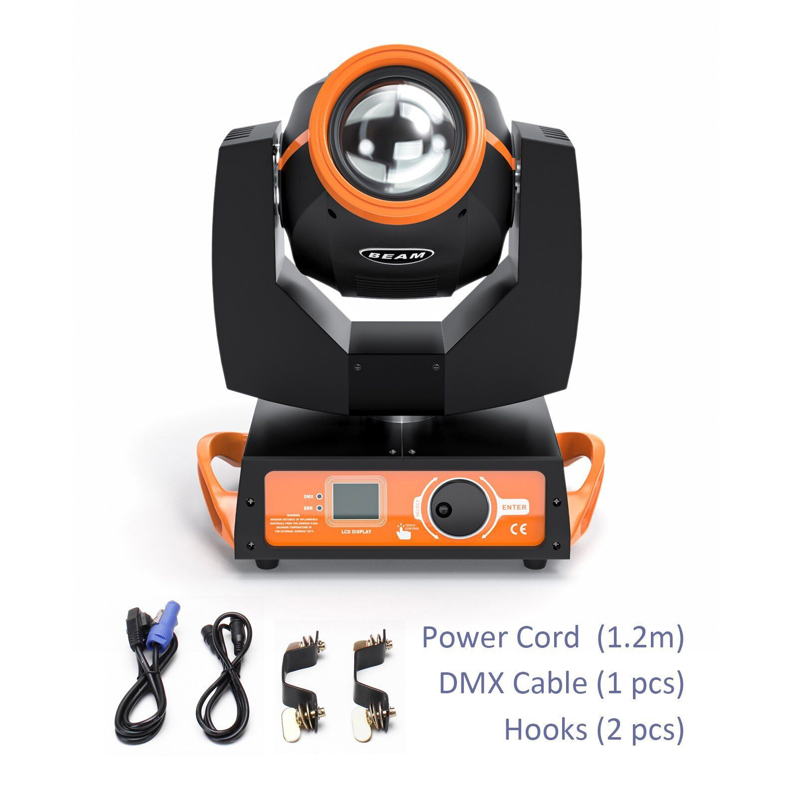 2PC 230W 7R Zoom Moving Head Beam Sharpy Light Prisms Strobe DMX 16Ch Bar Lights