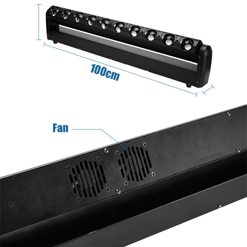 10x40W Full Color LED Wall Washer Beam Moving Lights Bar With Chasing Effect