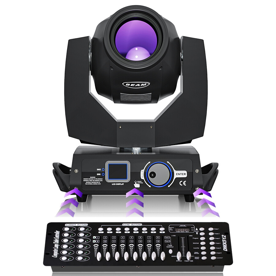 2Pack Sharpy 7R 230W Spot Moving Head Light Strobe Rainbow Effect w/Flight Case