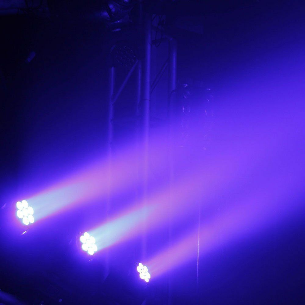 4PCS Moving Head Stage Lighting RGBW 7LED DMX Beam Bar DJ Disco KTV Party Light